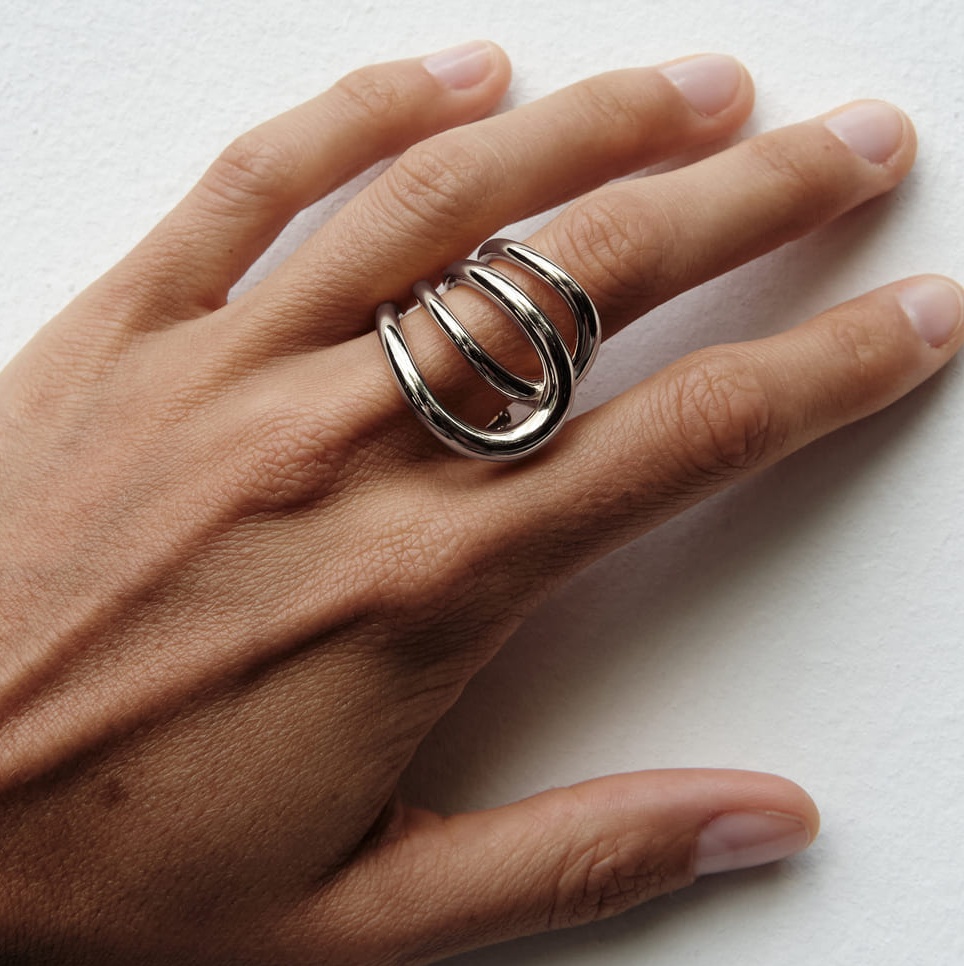 Daisy Ring Silver_Charlotte Chesnais Bague Daisy Argent