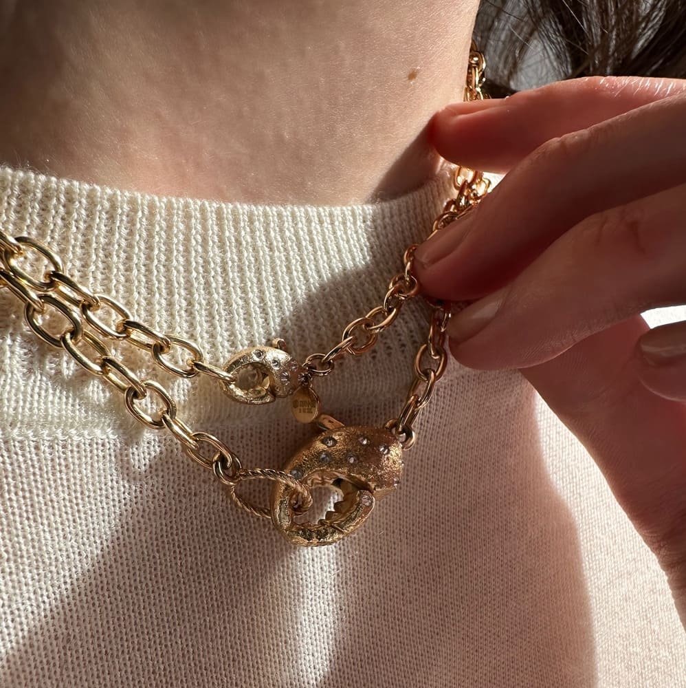 Diamond Lobster Clasp Handmade Link Necklace_IMG_18-05-2025-18-40-41