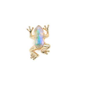 Cercel Individual Mini Frog Opal Quartz Stud BIBI VAN DER VELDEN