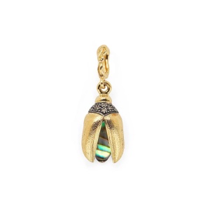 Scarab Abalone Fly Wings Charm BIBI VAN DER VELDEN