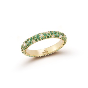Thin Tidepool Emerald Ring RENNA