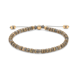 Bratara Rical Pave Detail Labradorite Yellow Gold MAOR